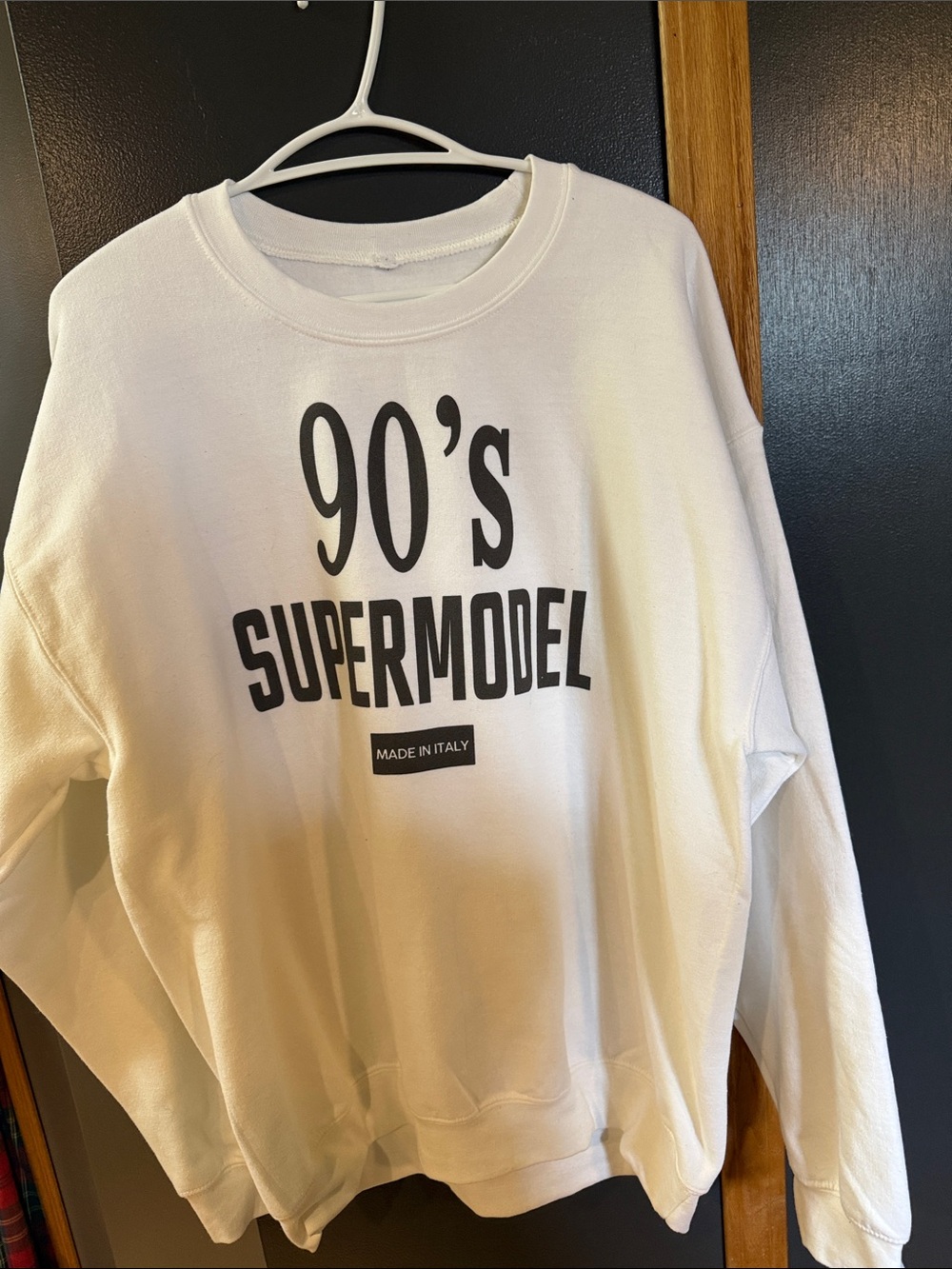 90’s supermodel crew sweatshirt